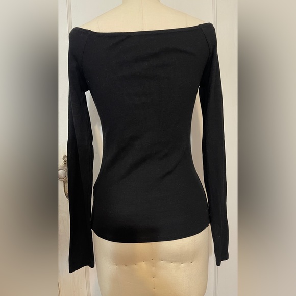 Show Me Your MuMu Black Marnie Top sz Medium - Picture 3 of 5